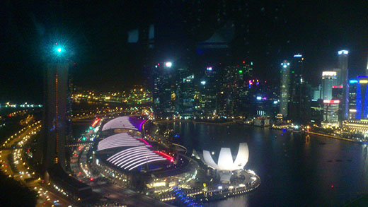 Сингапур. Вид с колеса обозрения.
