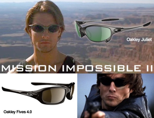 Персонаж Тома Круза в очках Oakley; Миссия Невыполнима 2