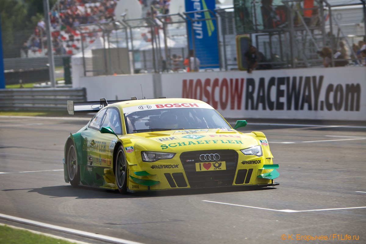 Майк Рокенфеллер (Audi) одержал победу в гонке DTM на Moscow Raceway